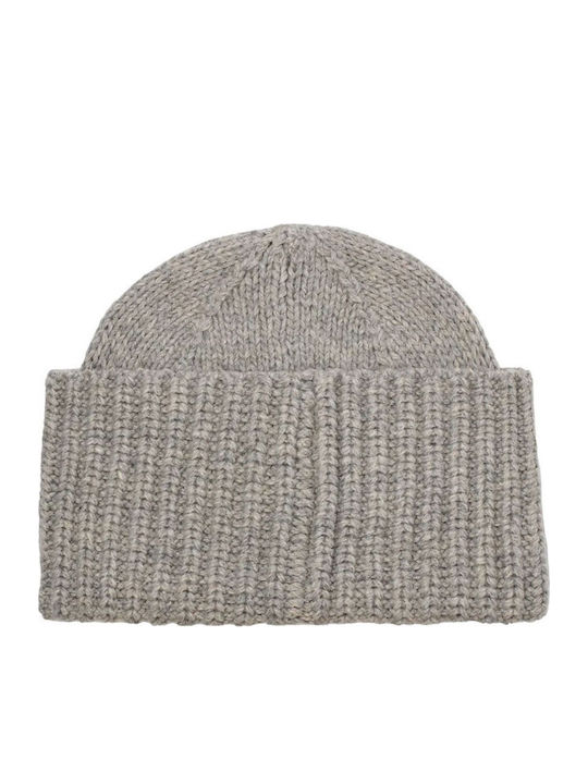 Cuff Beanie Ανδρικός Σκούφος Πλεκτός σε Γκρι χρώμα