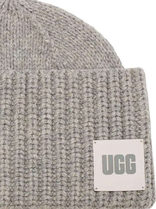 Cuff Beanie Ανδρικός Σκούφος Πλεκτός σε Γκρι χρώμα