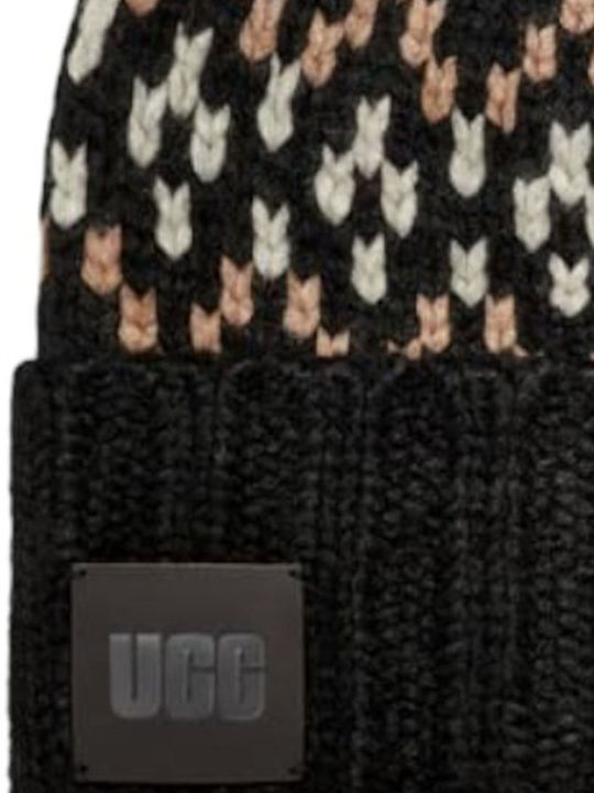 Beanie Γυναικείος Σκούφος Πλεκτός σε Μαύρο χρώμα