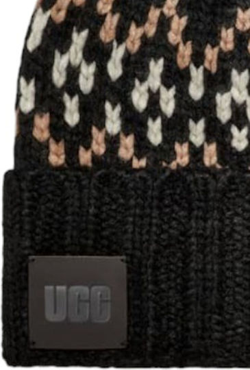 Beanie Γυναικείος Σκούφος Πλεκτός σε Μαύρο χρώμα