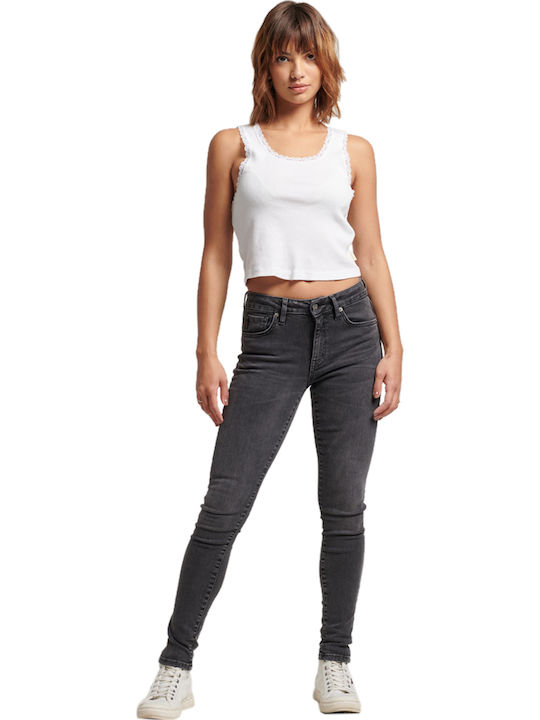 Damenjeans in Enger Passform Schwarz