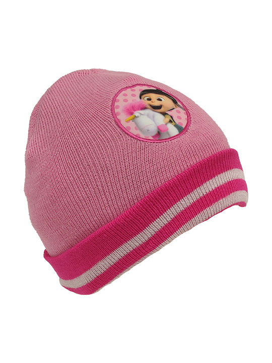 Gift-Me Kids Beanie Set with Scarf & Gloves Knitted Pink