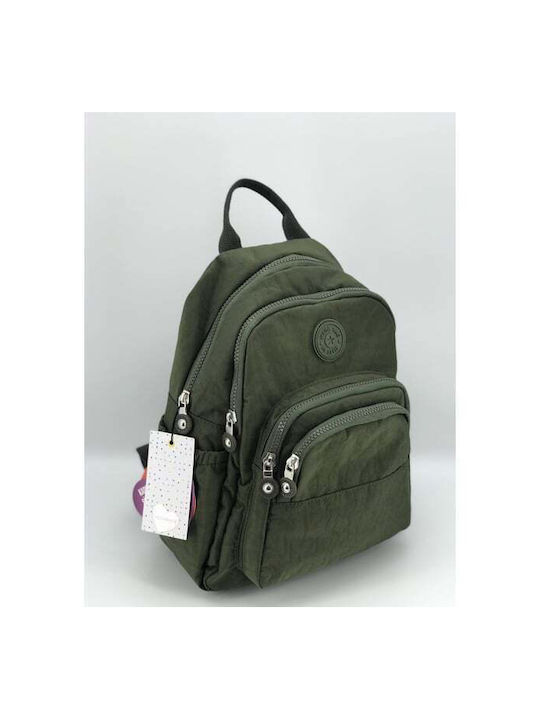 Megapolo Women's Fabric Backpack Waterproof Green