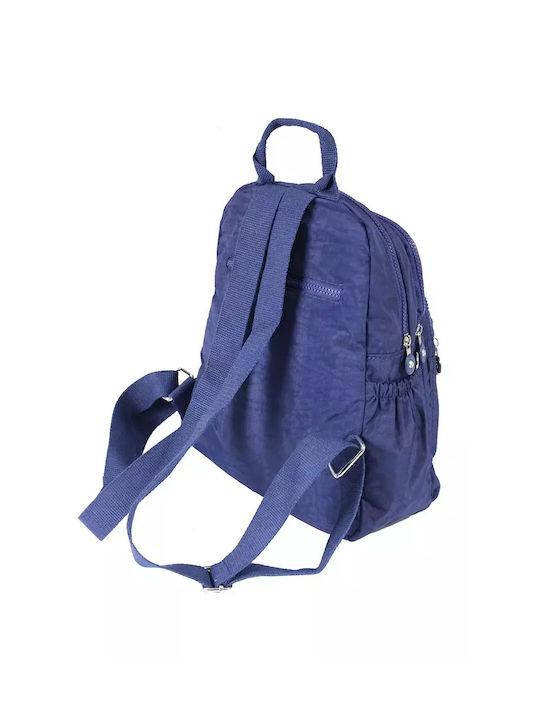 Megapolo Women's Fabric Backpack Waterproof Navy Blue