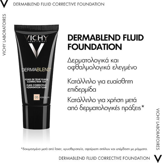 Vichy Dermablend Flüssig LSF35 25 Nude 30ml