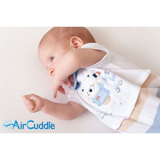 Air Cuddle Top Safe Impermeabil Protecție saltea pentru bebeluși cu bordură 60x120buc