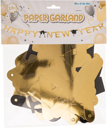 Out of the Blue Χριστουγεννιάτικη Γιρλάντα Happy New Year Μπλε