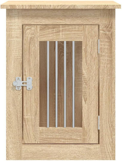 vidaXL Hundehaus Außenbereich Braun 45x62x59cm