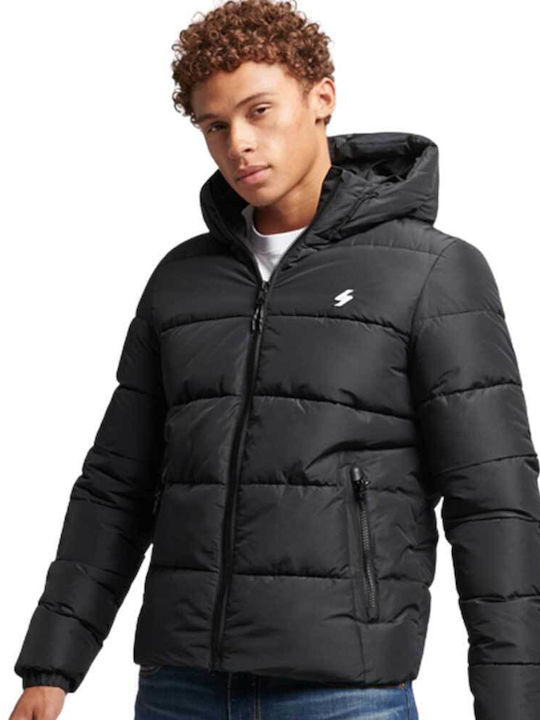 Geacă De Iarnă Puffer Neagră