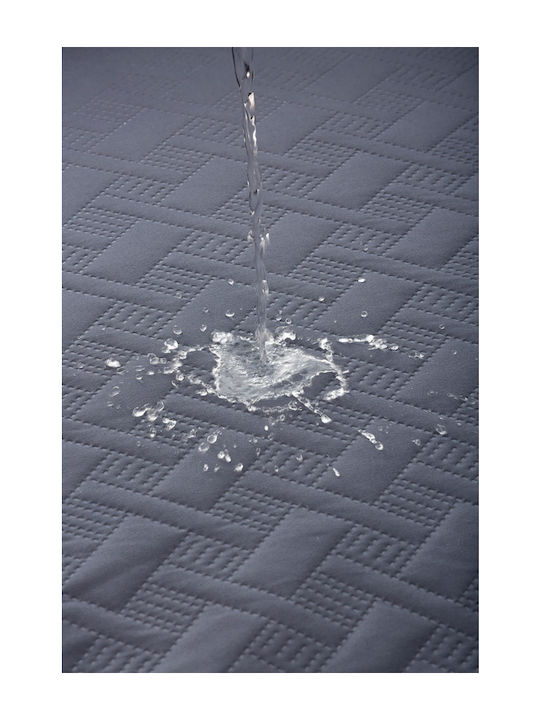 Mc Decor Sumba Waterproof Elastic Cover for Three Seater Sofa Grey Light Grey 130x200cm 1pcs MCL.AK.SUMBA TR GKRI