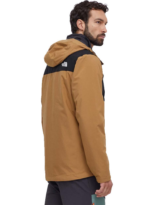 Carto Triclimate 3 in 1 Winter Jacket Waterproof and Windproof Brown