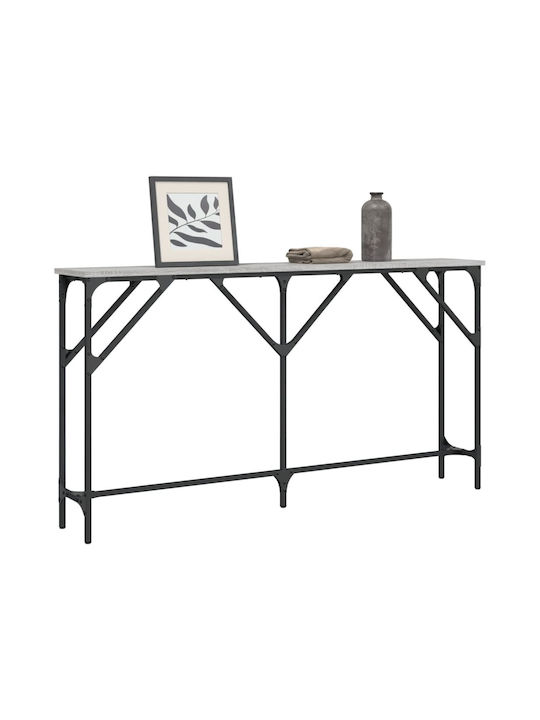 Consolă Metalică Gri Sonoma L140xL23xH75buc