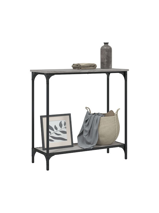 Metal Console Table Grey Sonoma L75xW30.5xH75cm