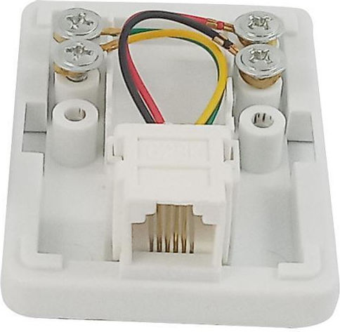 KAL Electronics Priză Telefonică cu Cadru Single SM229