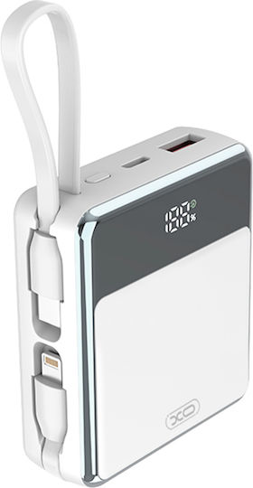 XO Power Bank 10000mAh 18W Power Delivery / Quick Charge Λευκό