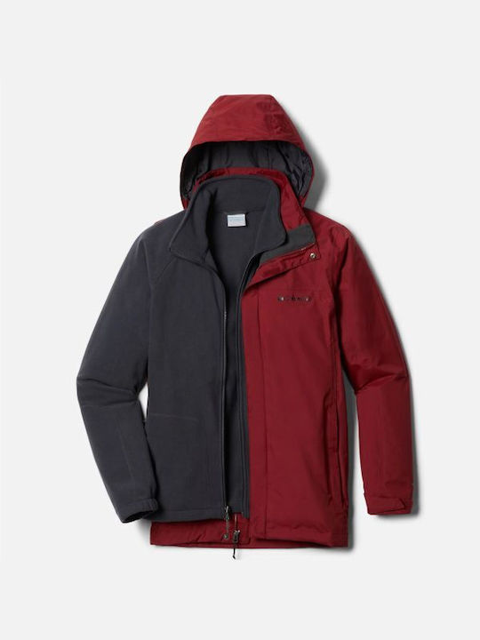 Mission Air Interchange Winter Jacket Waterproof and Windproof Burgundy