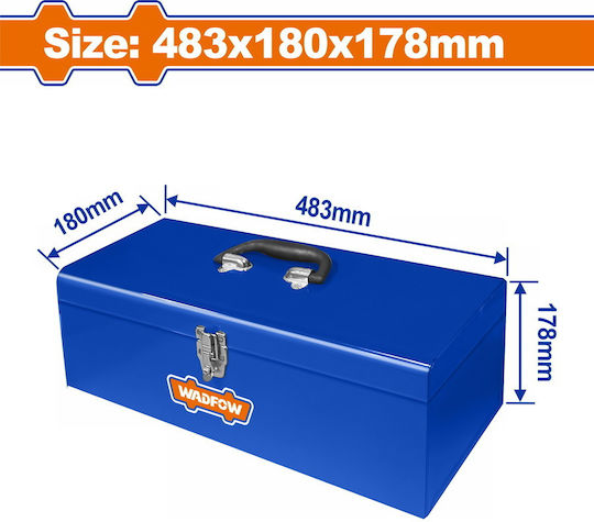 Wadfow Hand Toolbox Metallic W48.3xD18xH17.8cm