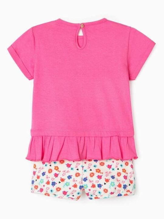 Zippy Kids Set with Shorts Summer 2pcs Pink