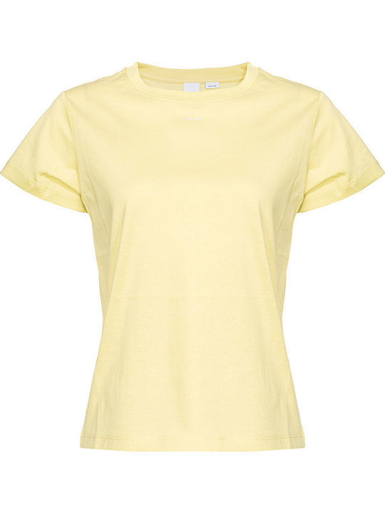 Basico Damen Sportlich T-Shirt Yellow