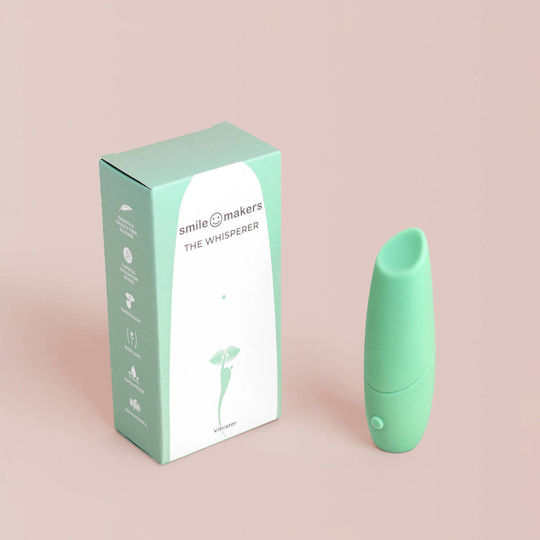 Smile Makers The Whisperer Bendable Lipstick Mini Δονητής Bullet 10cm Πράσινος