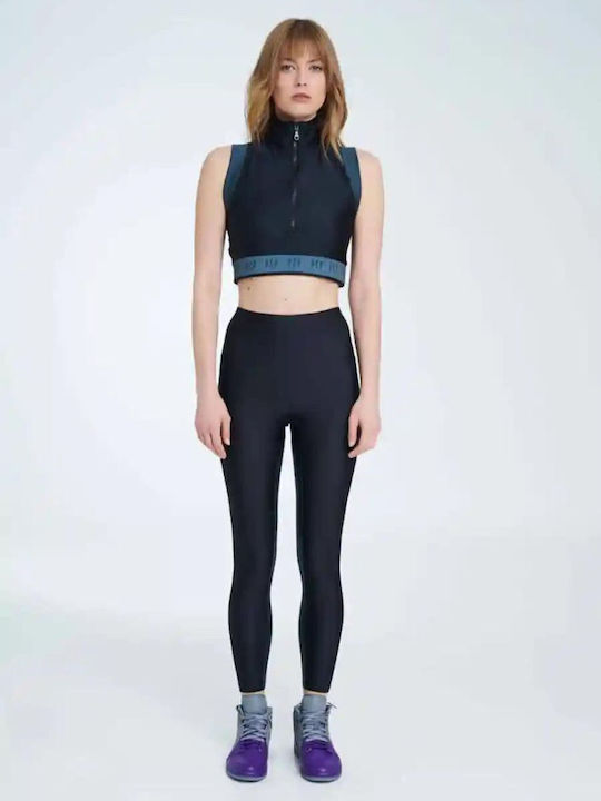 Morgan Damen Sport Bluse Ärmellos Charcoal.