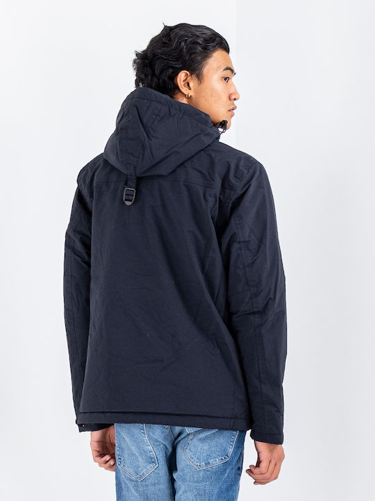 Rainforest Pocket 2 Winter Jacke Wasserdicht und Winddicht Schwarz