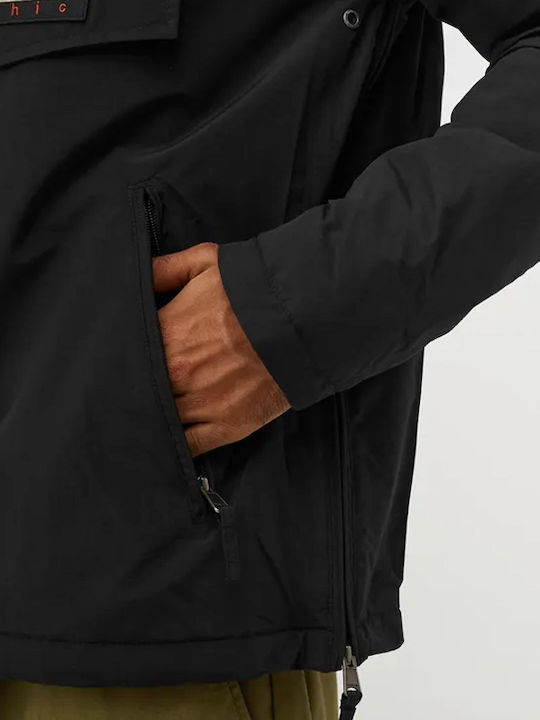 Rainforest Pocket 2 Winter Jacke Wasserdicht und Winddicht Schwarz