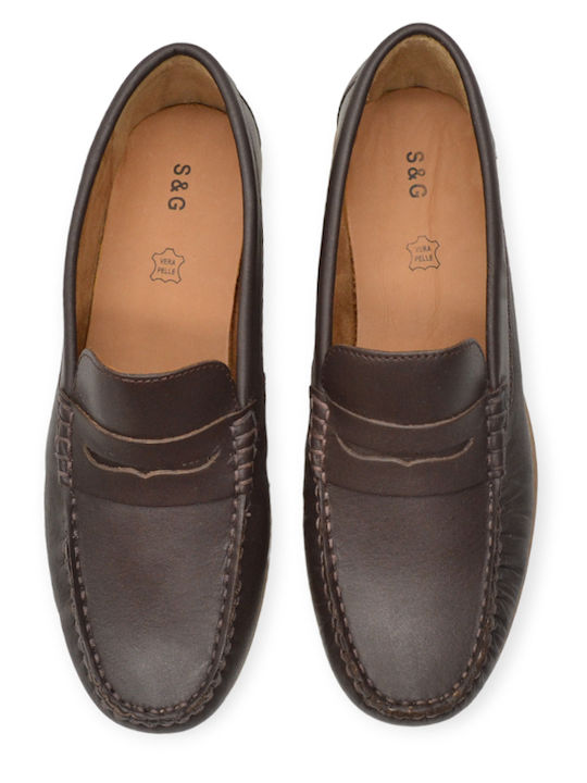 S&G LOAFER SCHUH 7112 DK BRAUN