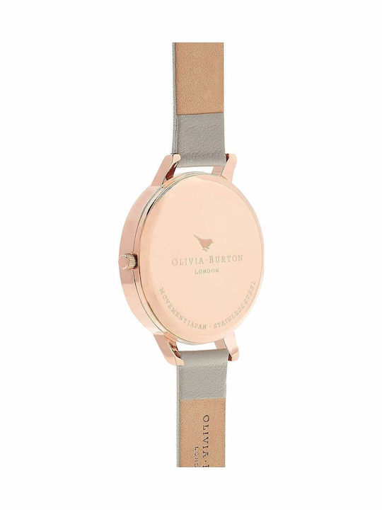 Olivia Burton Ρολόι Μπαταρίας με Δερμάτινο Λουράκι