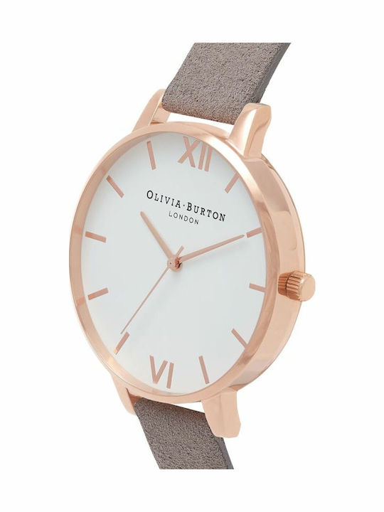 Olivia Burton Ρολόι Μπαταρίας με Δερμάτινο Λουράκι