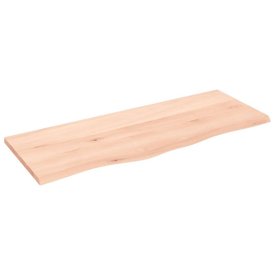 vidaXL Countertop without Sink L100xW40xH2cm Raw solid wood
