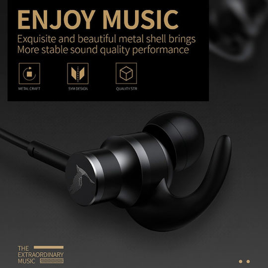 Koniycoi KJ907 In-ear Handsfree Headphones with Connector 3.5mm Red