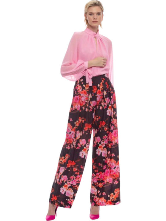 Γυναικεία Παντελόνα σε Loose Εφαρμογή Floral
