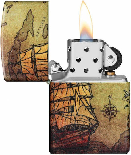 Zippo Pirate Ship Αντιανεμικός Αναπτήρας Φλόγας Πολύχρωμος