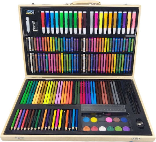 Painting Set in Case Wooden 47.2x30cm 180pcs