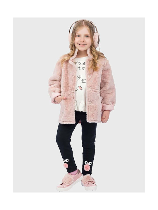 Energiers Kids Coat Short Pink