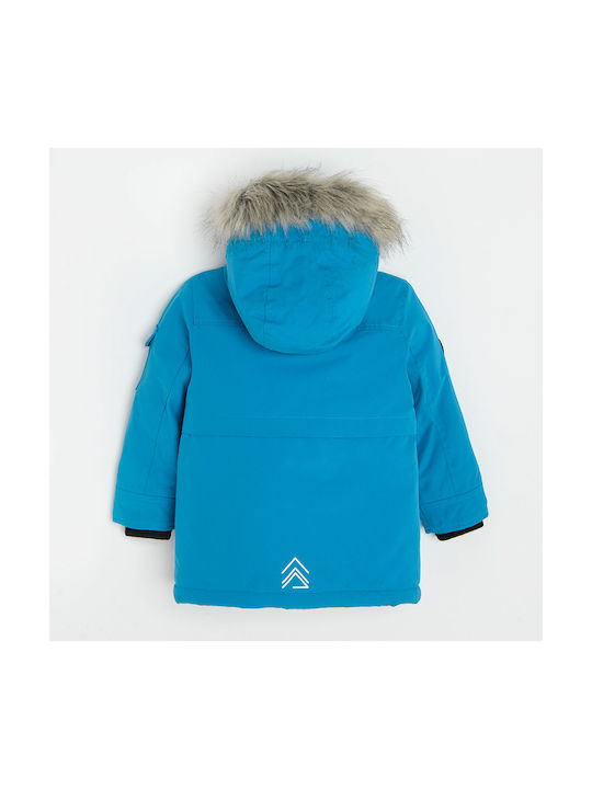 Kids Casual Jacket with Hood Blue