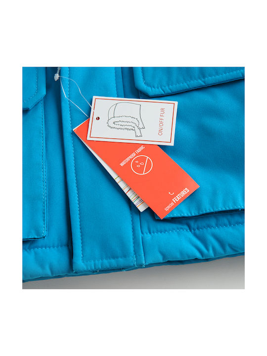 Kids Casual Jacket with Hood Blue