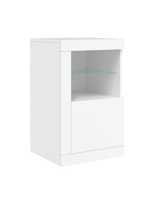 Rectangular Wooden Side Table White M37xL41xH67cm