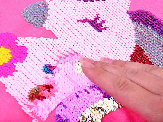 Jokomisiada Κεντήματα Sequined Unicorn Cushion Kit για Παιδιά 5+ Ετών