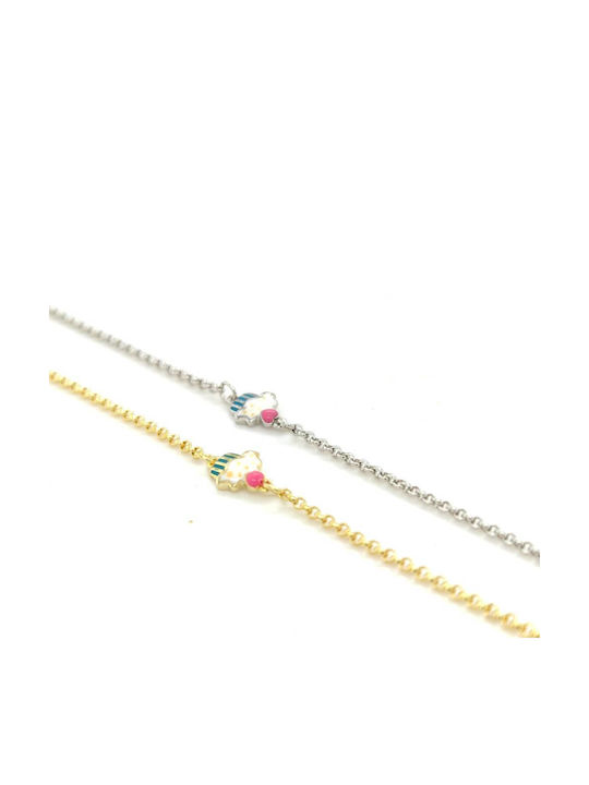 Drandakis Kids Bracelet from Gold-plated Silver