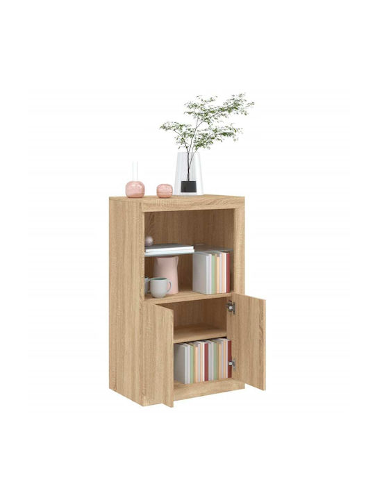 Masă Laterală Rectangulară Din Lemn Bej L41xL37xÎ67cm