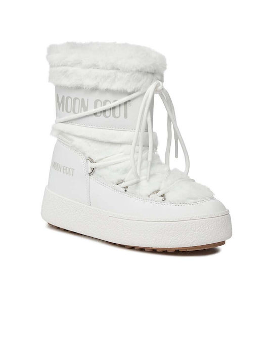 Moon Boot Women's Boots Snow with Fur White