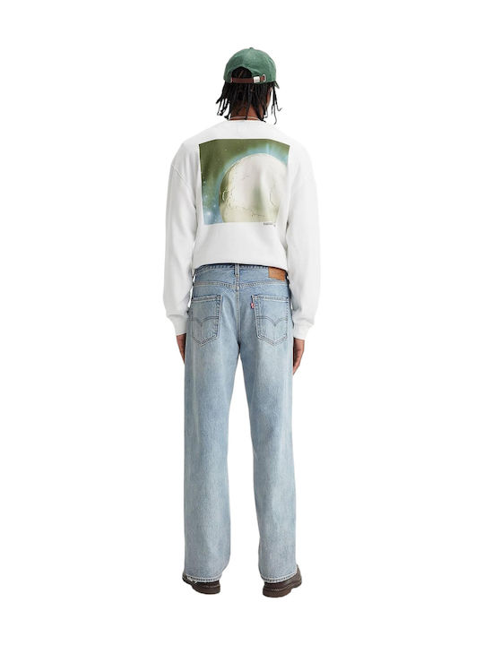Stay Men's Jeans Pants with Loose Fit Baby Blue