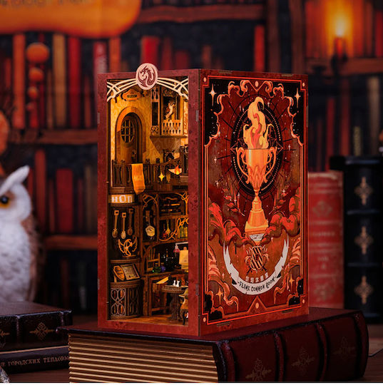 Cutebee Παιχνίδι Κατασκευών Ξύλινo Flame Common Room, Cutebee
