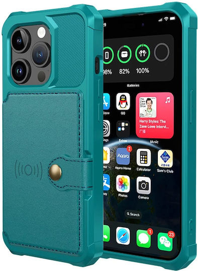 HappyCase Wallet Silicone 0.5mm Turquoise (iPhone 15 Pro Max)