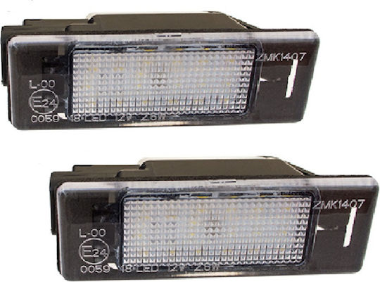 AutoTune License Plate Lights Led for Peugeot 1007