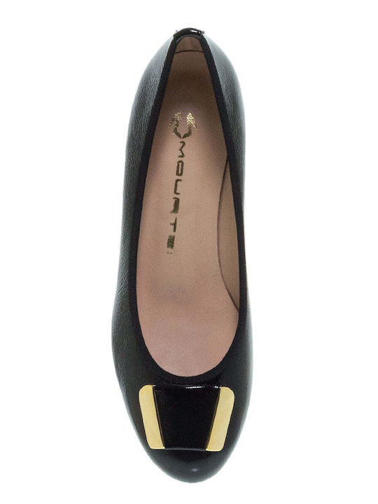 Mourtzi Patent Leather Ballerinas Black