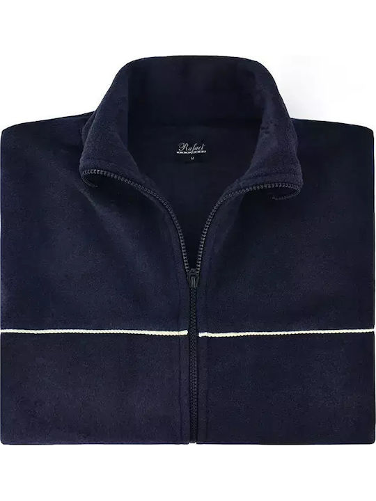 Rafael Winter Herren-Robe Vlies Blue