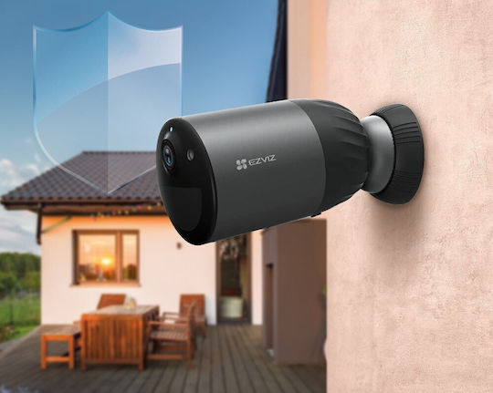 Ezviz BC1C & Solar Panel IP Κάμερα Παρακολούθησης Wi-Fi Full HD+ 4MP Αδιάβροχη Μπαταρίας με Αμφίδρομη Επικοινωνία και Φακό 2.8mm